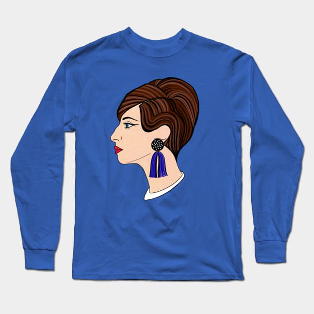 Barbra! Long Sleeve T-Shirt by Illustrating Diva 